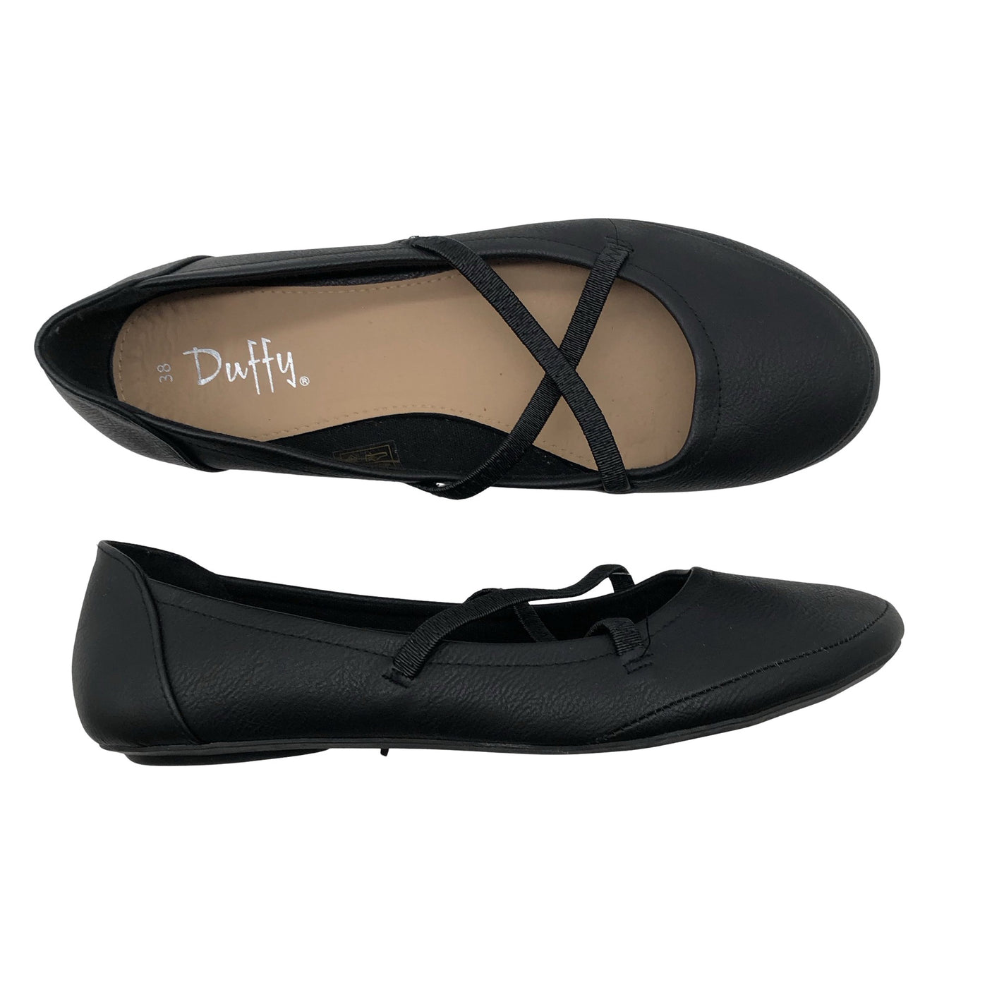 Unisex Duffy - Ballerinas, size 38 - Black (1)