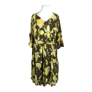 Unisex Comma - Schiffon dress, size 44 - Green (1)