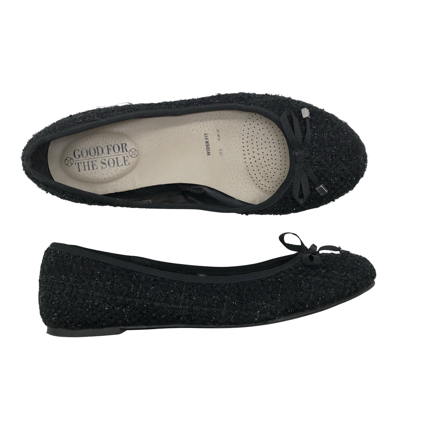 Unisex Good For the Sole - Ballerinas, size 39 - Black (1)