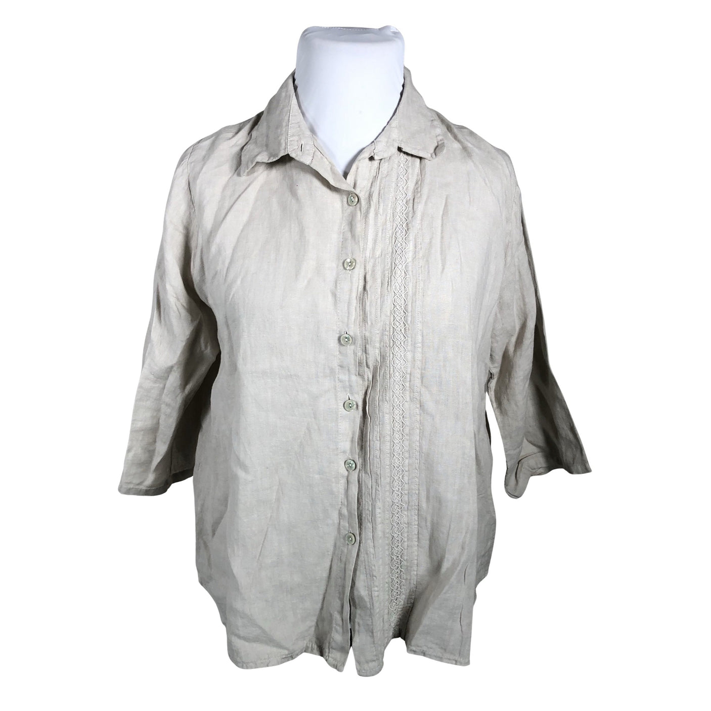 Unisex Puro Lino - Blouse, size 46 - Beige (1)