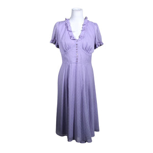 Unisex Hell Bunny - Schiffon dress, size 40 - Violet (1)