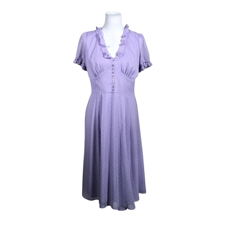 Unisex Hell Bunny - Schiffon dress, size 40 - Violet ()