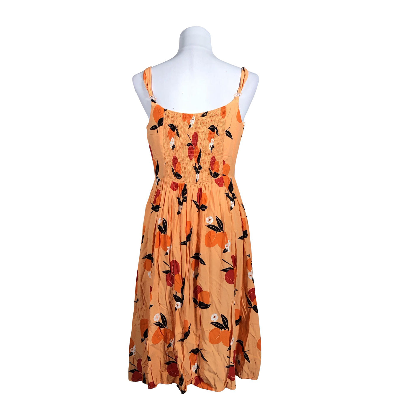 Unisex Collectif - Schiffon dress, size 40 - Orange (2)