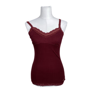 Unisex Hollister - Tricot tank top, size 40 - Wine red (1)