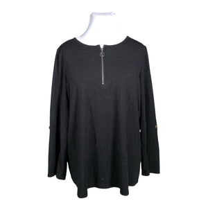 Unisex Zizzi - Knit tunic, size 46 - Black (1)