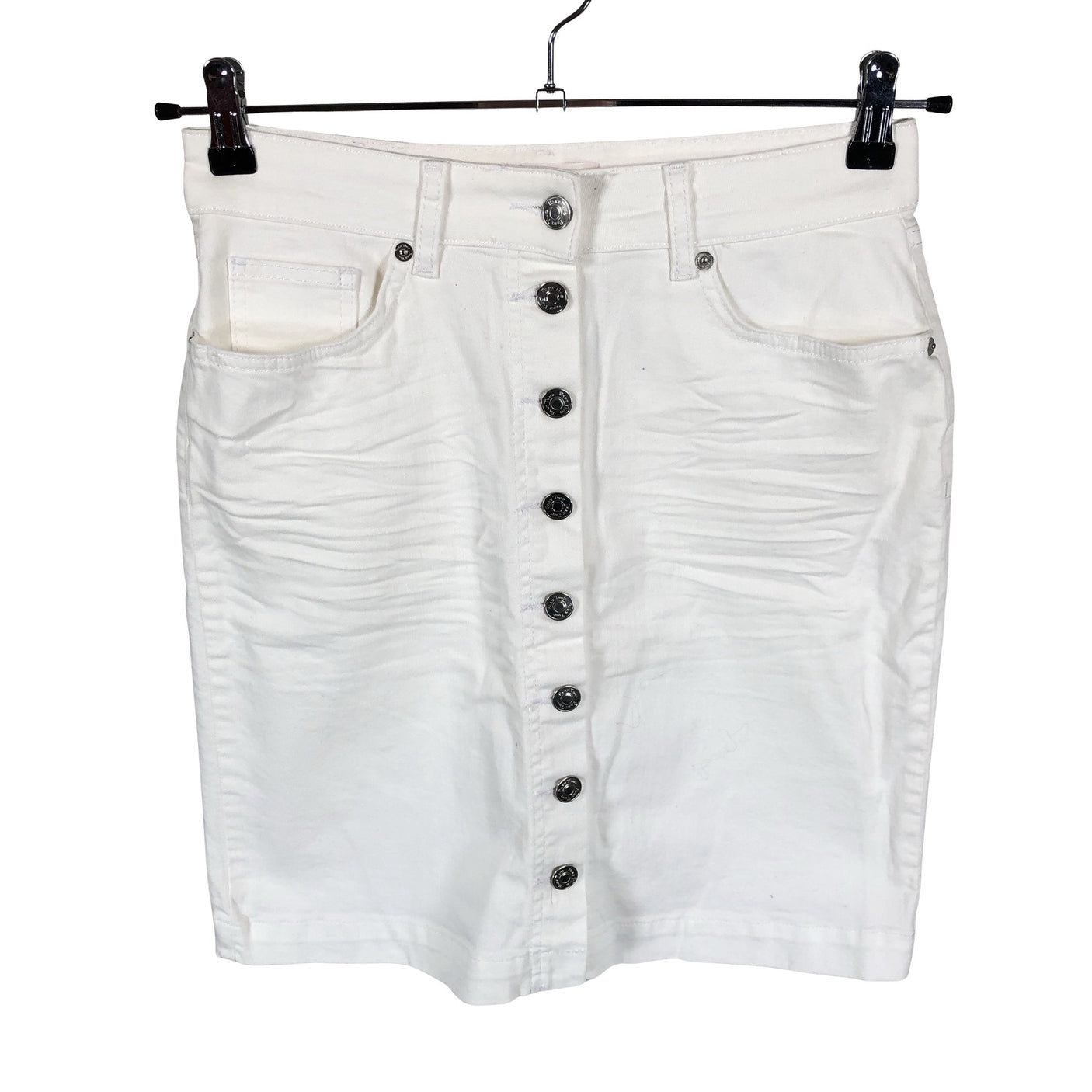 Unisex Part two - Denim skirt, size 36 - White (1)