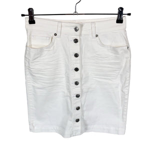 Unisex Part two - Denim skirt, size 36 - White (1)
