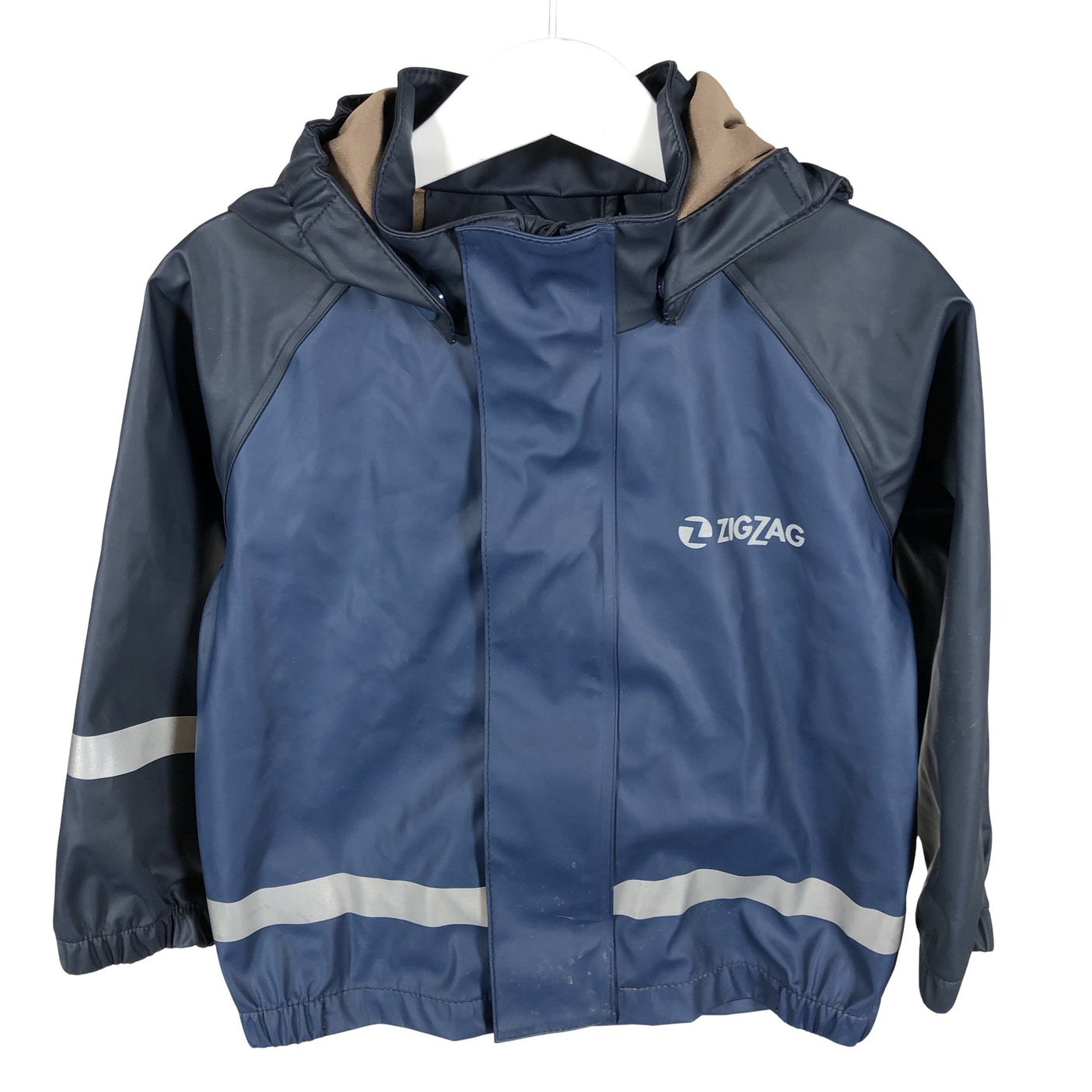 Unisex Zig Zag - Rain jacket, size 92 - 98 - Blue (1)