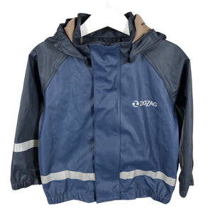 Unisex Zig Zag - Rain jacket, size 92 - 98 - Blue (1)