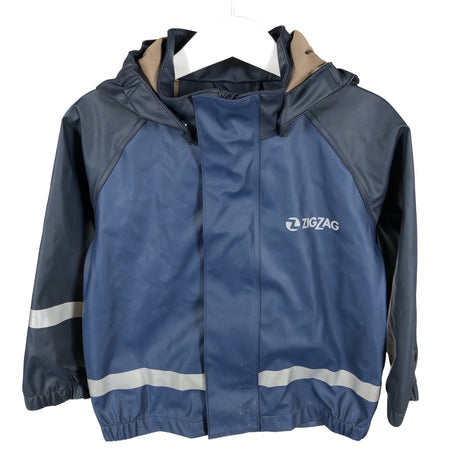 Unisex Zig Zag - Rain jacket, size 92 - 98 - Blue ()