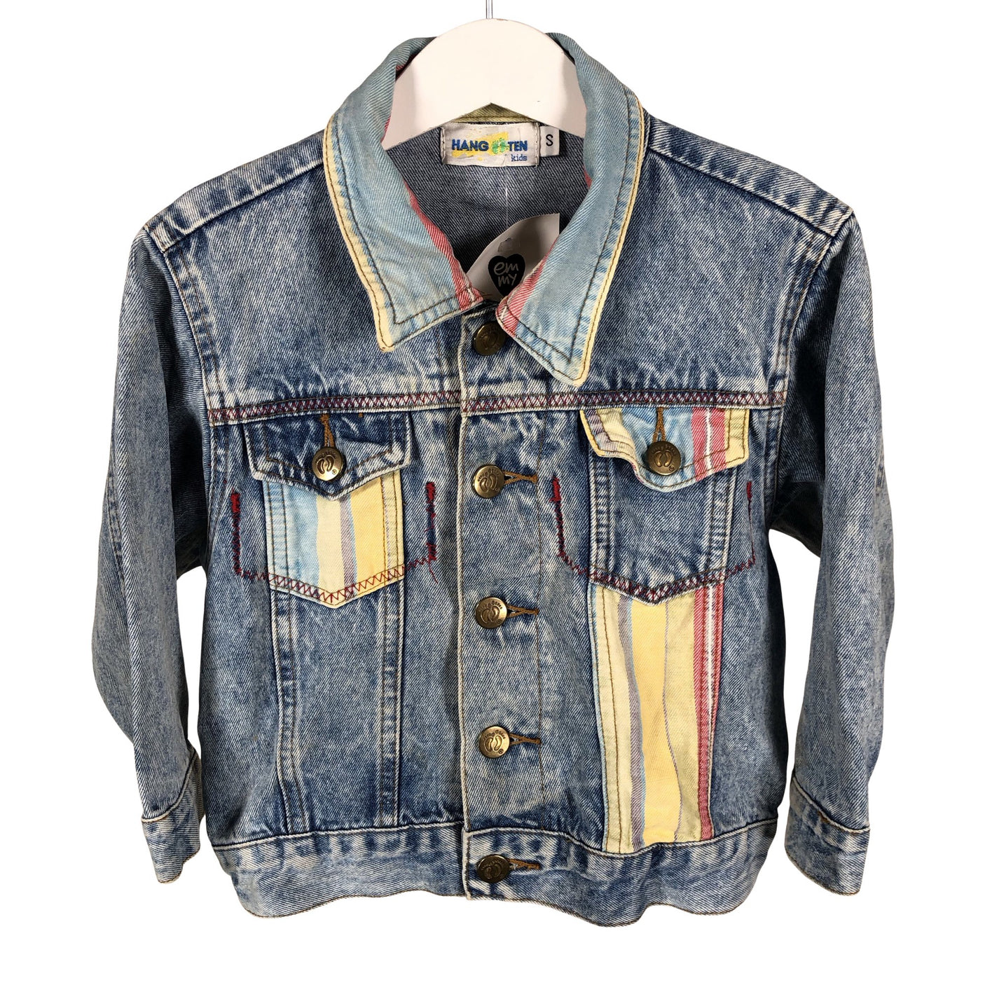 Unisex Hang Ten - Denim jacket, size 92 - 98 - Light blue (1)