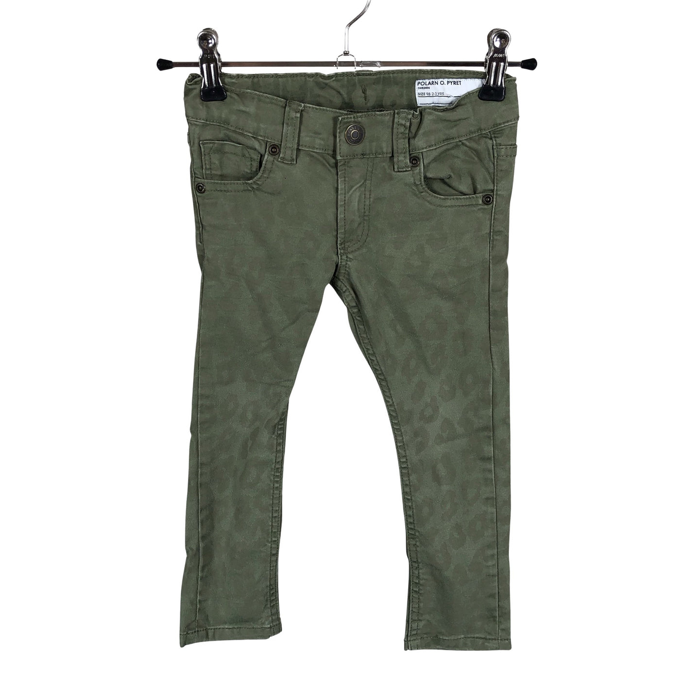 Unisex Polarn O. Pyret - Jeans, size 92 - 98 - Green (1)
