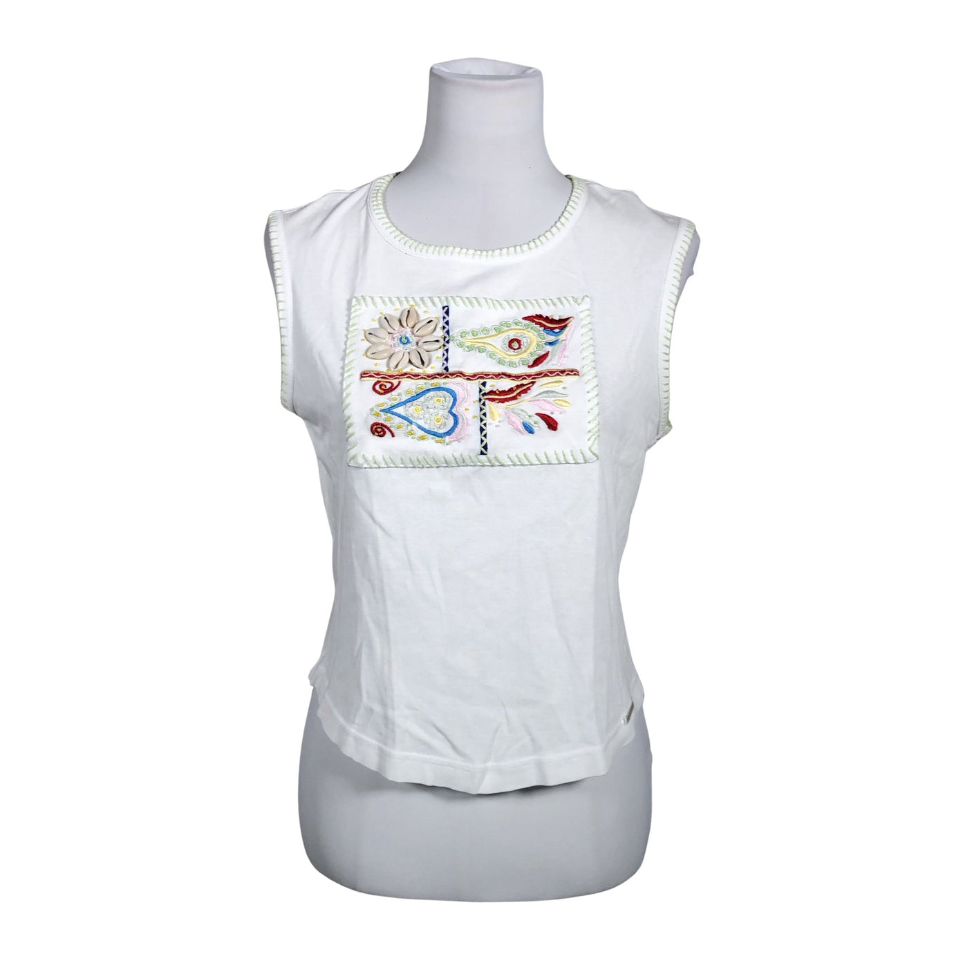 Unisex Esprit - Tricot tank top, size 38 - White (1)