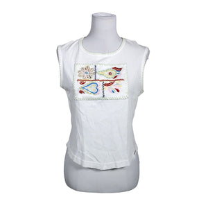 Unisex Esprit - Tricot tank top, size 38 - White (1)
