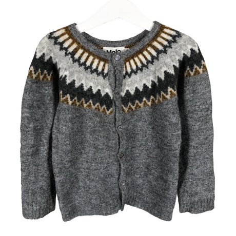 Unisex Molo Kids - Cardigan, size 98 - 104 - Gray ()