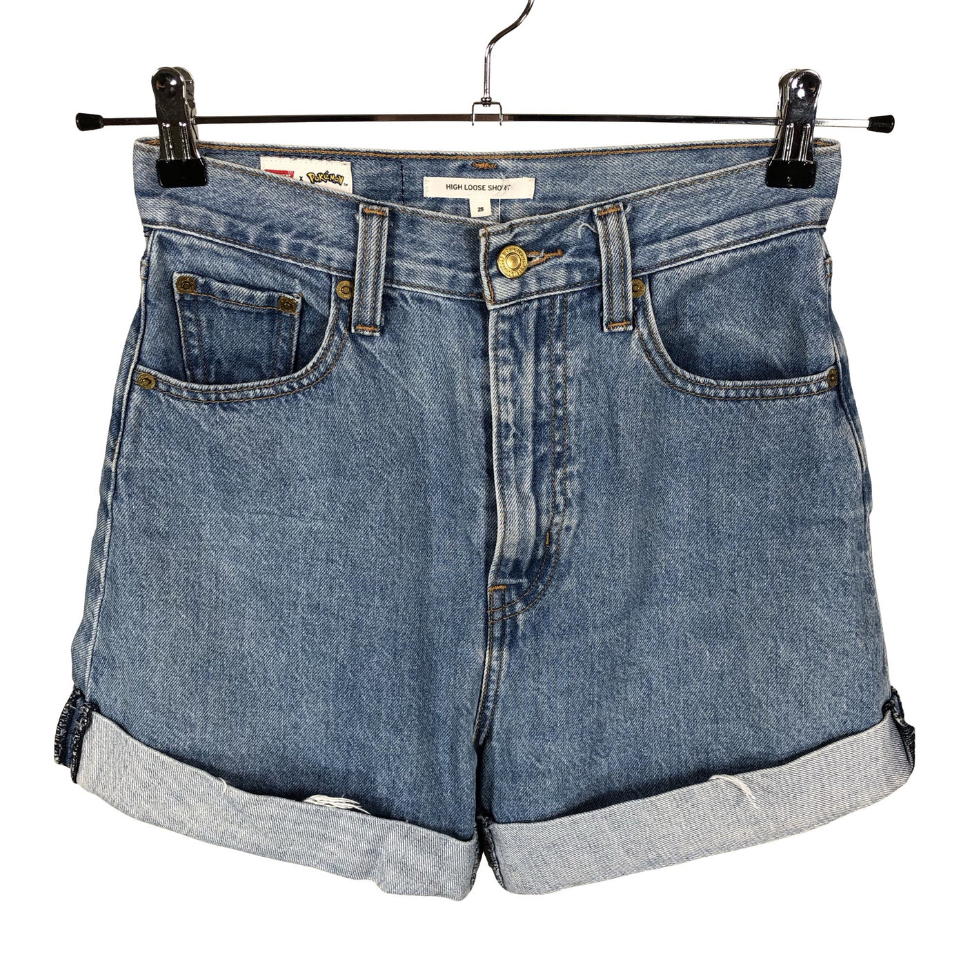 Unisex Levi's - Denim shorts, size W25 - Light blue (1)