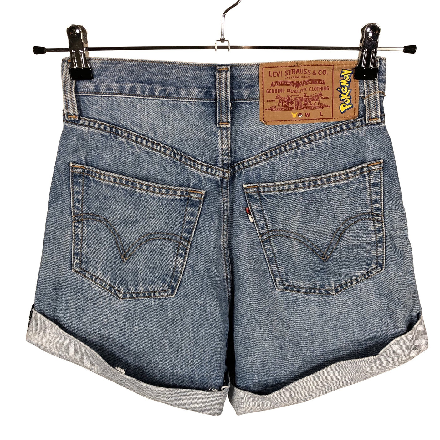 Unisex Levi's - Denim shorts, size W25 - Light blue (2)