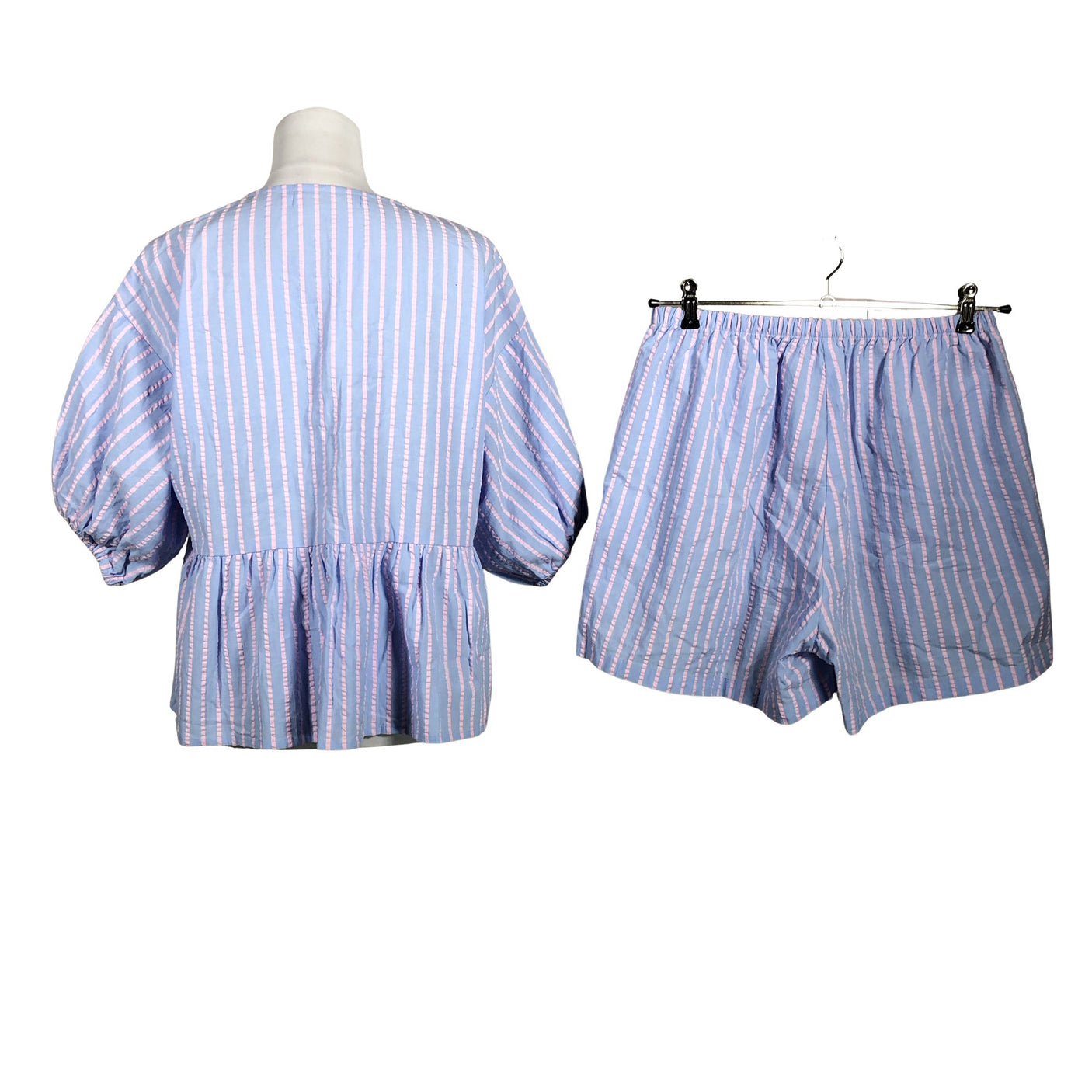 Unisex Gauhar - Short-sleeved blouse, size 40 - Light blue (3)