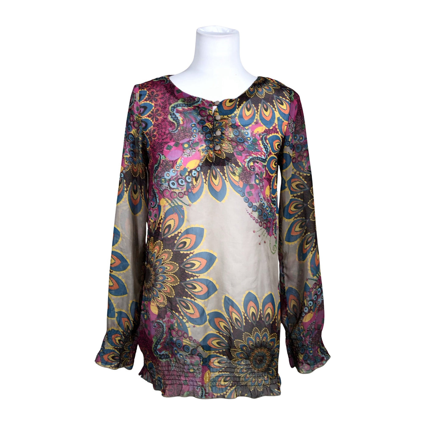 Unisex Desigual - Blouse, size 38 - Beige (1)