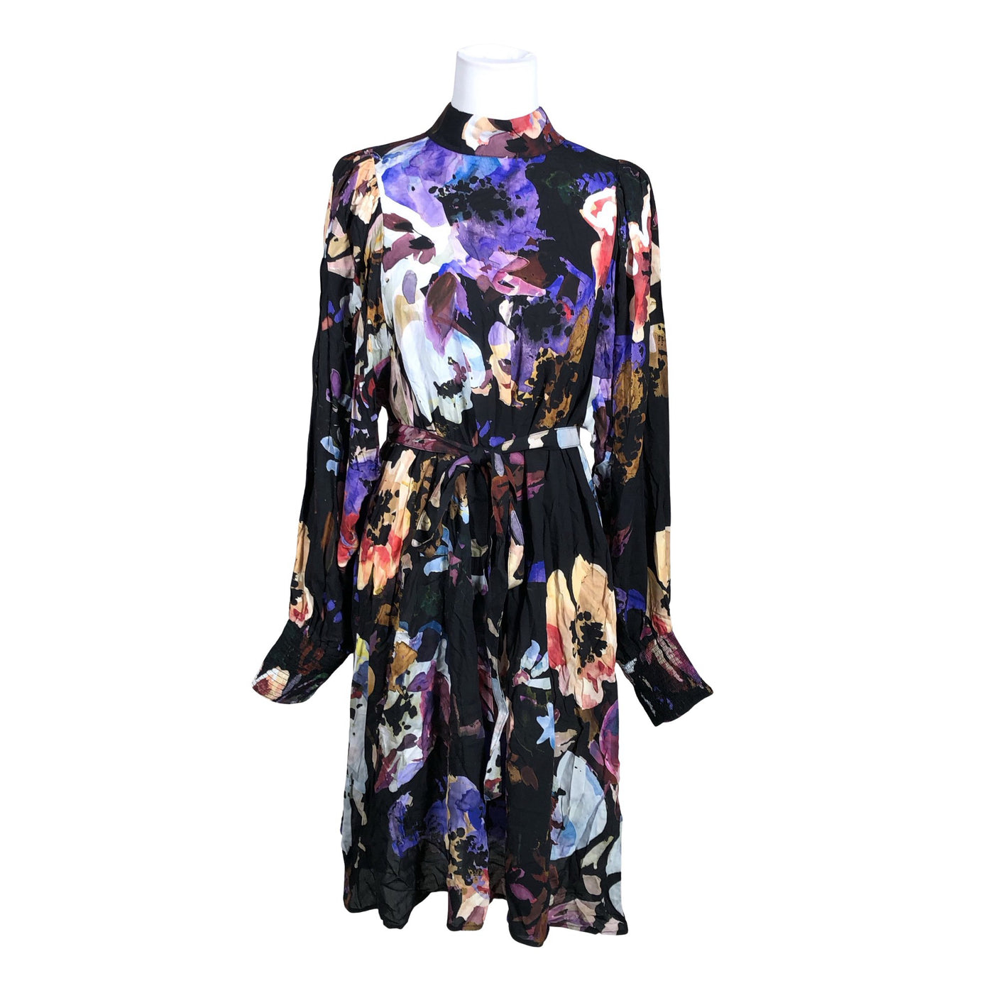 Unisex Kaiko - Schiffon dress, size 38 - Black (1)