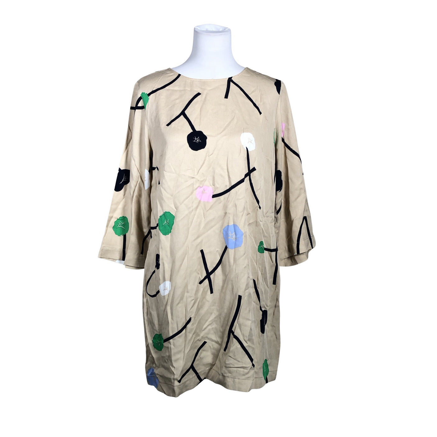 Unisex Nanso - Schiffon dress, size 38 - Beige (1)