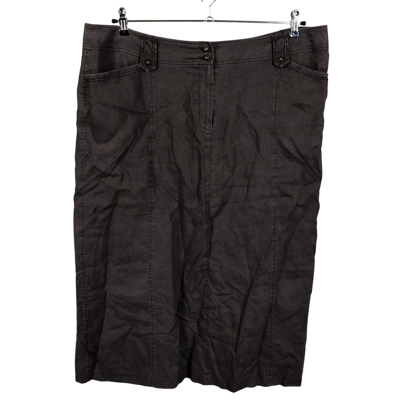 Unisex Gerry Weber - Fabric skirt, size 48 - Brown (1)