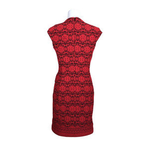 Unisex Joseph Ribkoff - Sheath dress, size 36 - Red (3)