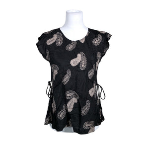 Unisex The Masai - Short-sleeved blouse, size 38 - Black (1)