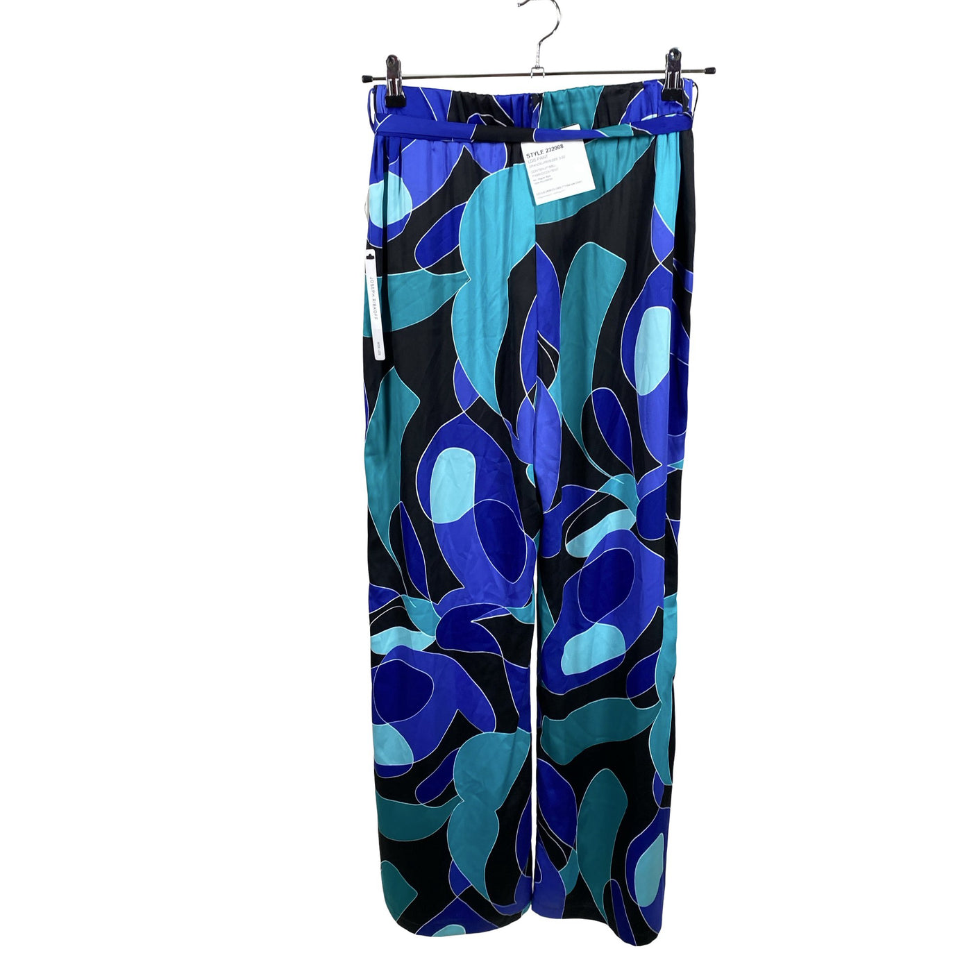 Unisex Joseph Ribkoff - Schiffon trousers, size 38 - Blue (2)