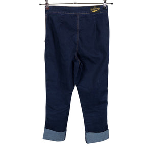 Unisex Hell Bunny - Capri jeans, size 34 - Blue (2)