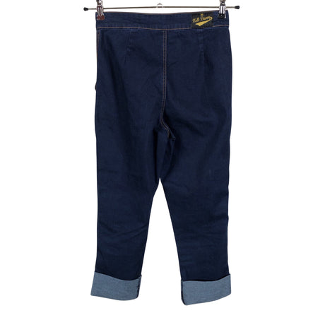 Unisex Hell Bunny - Capri jeans, size 34 - Blue (2)