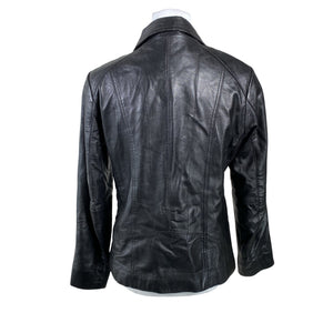 Unisex Saki - Leather jacket, size 36 - Black (2)