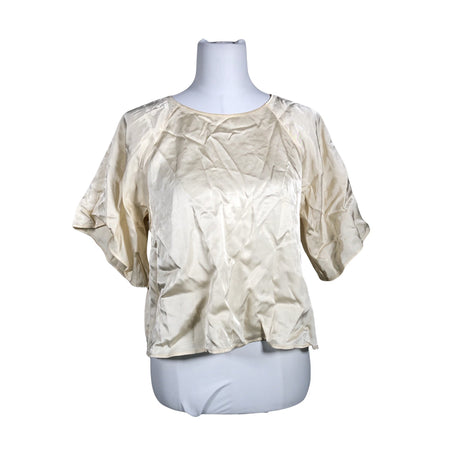 Unisex Arket - Short-sleeved blouse, size 38 - Beige ()