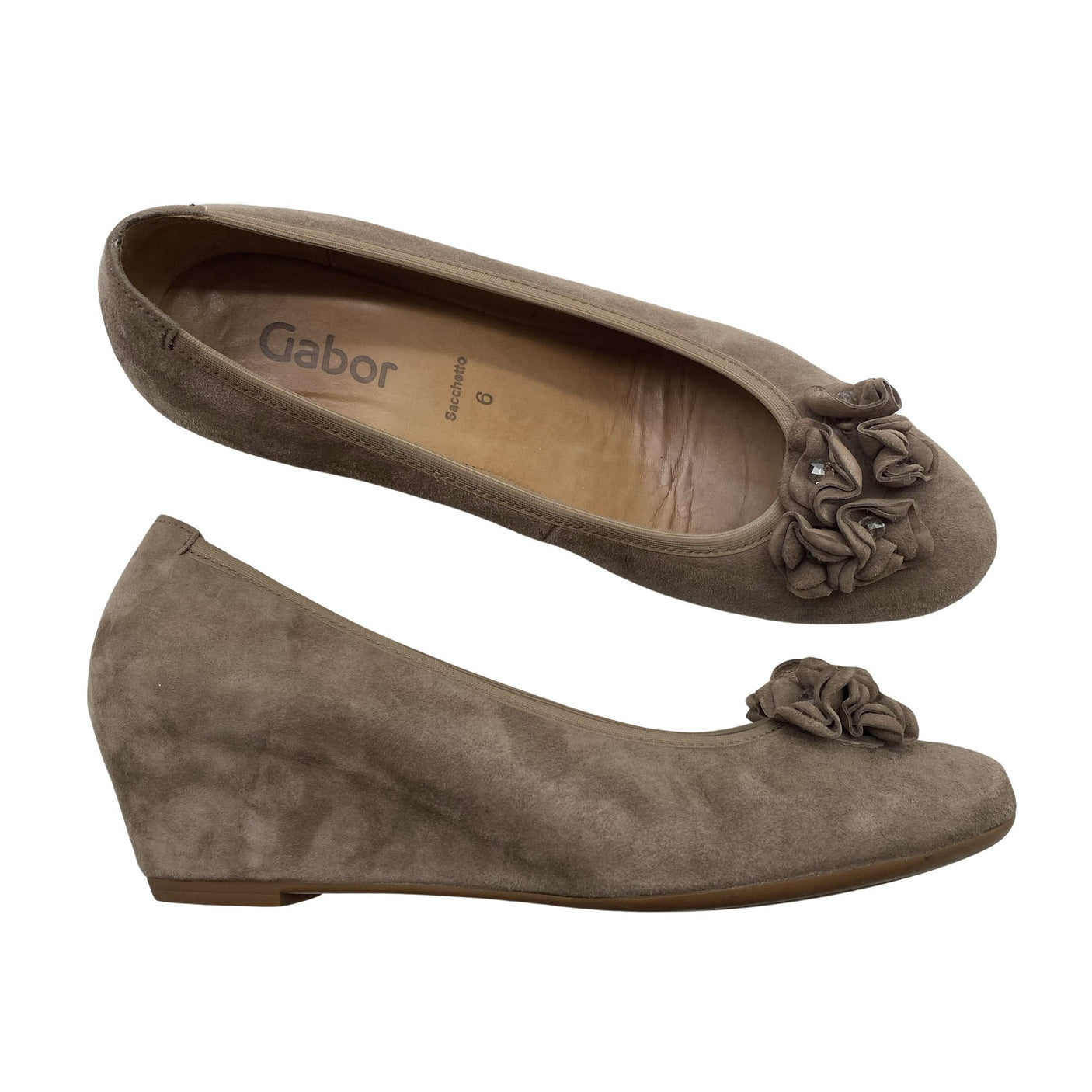 Unisex Gabor - Wedge heel shoes, size 39 - Brown (1)