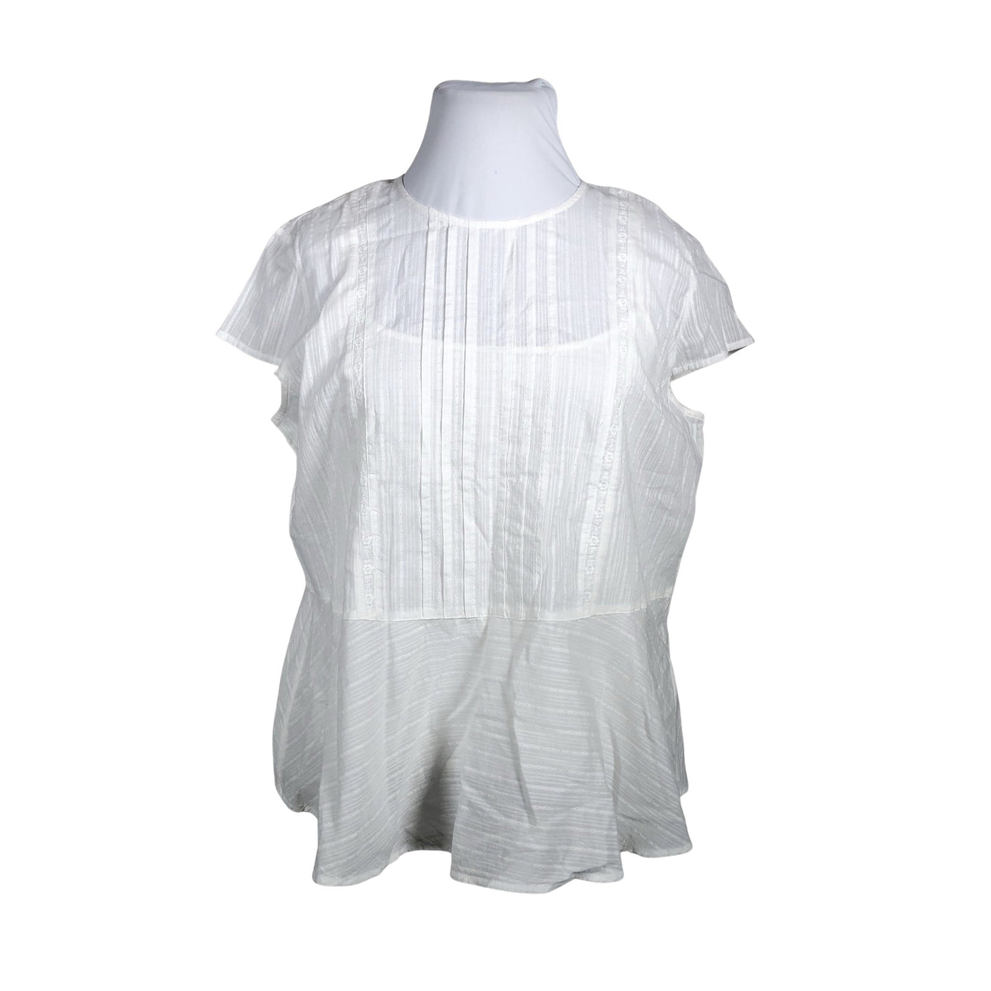 Unisex Esprit - Short-sleeved blouse, size 46 - White (1)