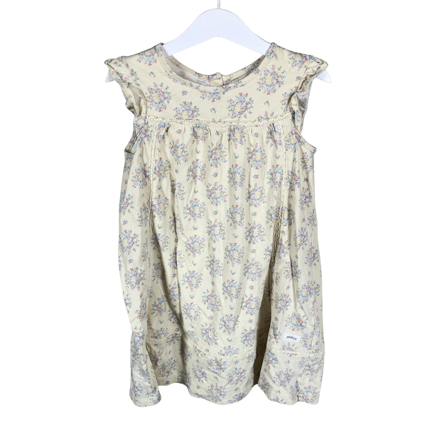 Unisex Newbie - Tricot dress, size 116 - 122 - Yellow (1)