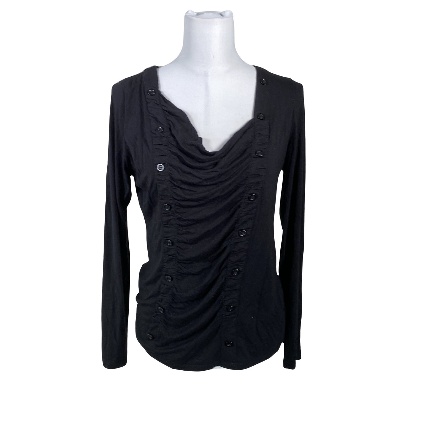 Unisex Anna Scott - Tricot shirt, size 40 - Black (1)