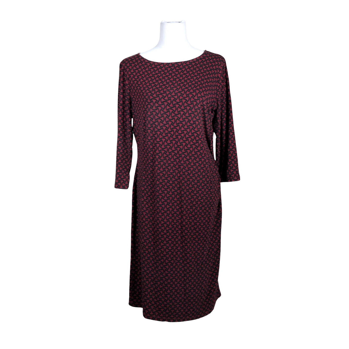 Unisex Your Face - Tricot dress, size 40 - Wine red (1)