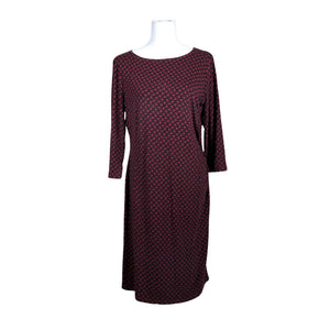 Unisex Your Face - Tricot dress, size 40 - Wine red (1)