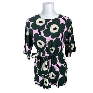 Unisex Marimekko - Short-sleeved blouse, size 34 - Green (1)