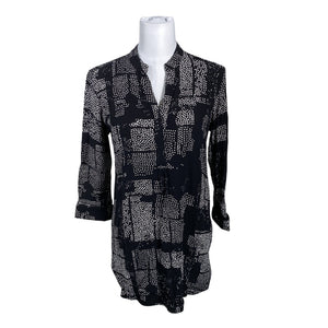 Unisex Marimekko - Schiffon tunic, size 34 - Black (1)
