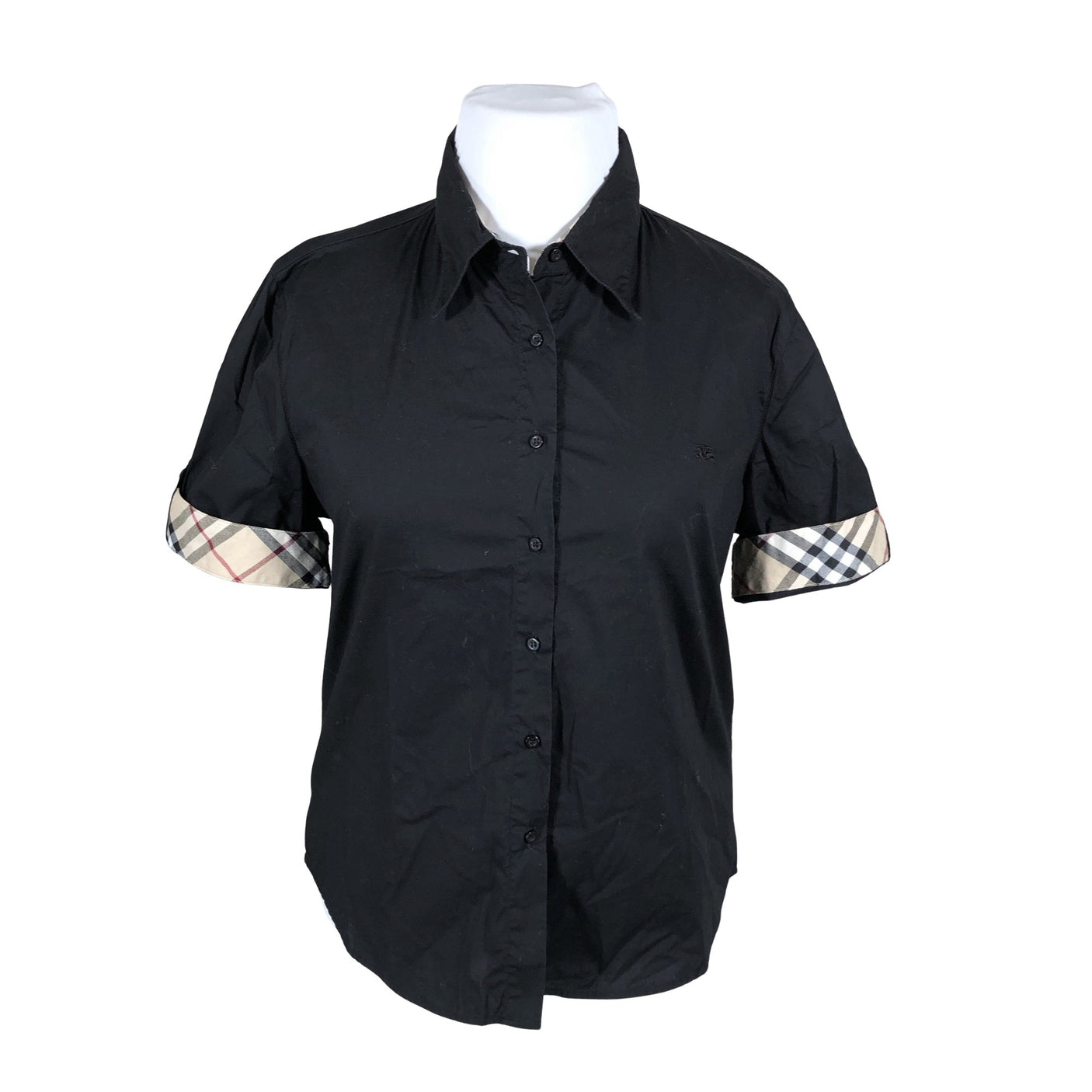 Unisex Burberry - Collared shirt, size 44 - Black (1)