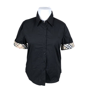 Unisex Burberry - Collared shirt, size 44 - Black (1)