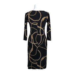 Unisex Lauren Ralph Lauren - Tricot dress, size 34 - Black (3)