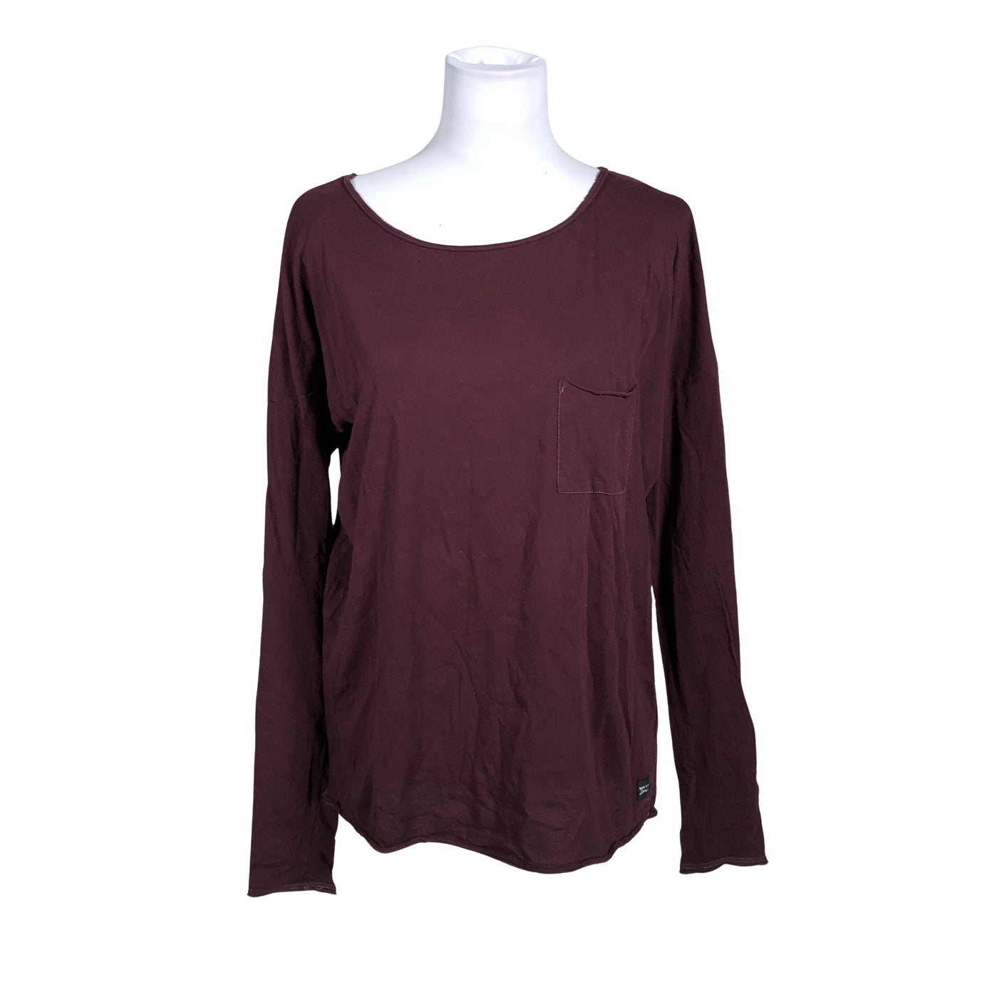 Unisex Marc O'Polo - Tricot shirt, size 38 - Wine red (1)