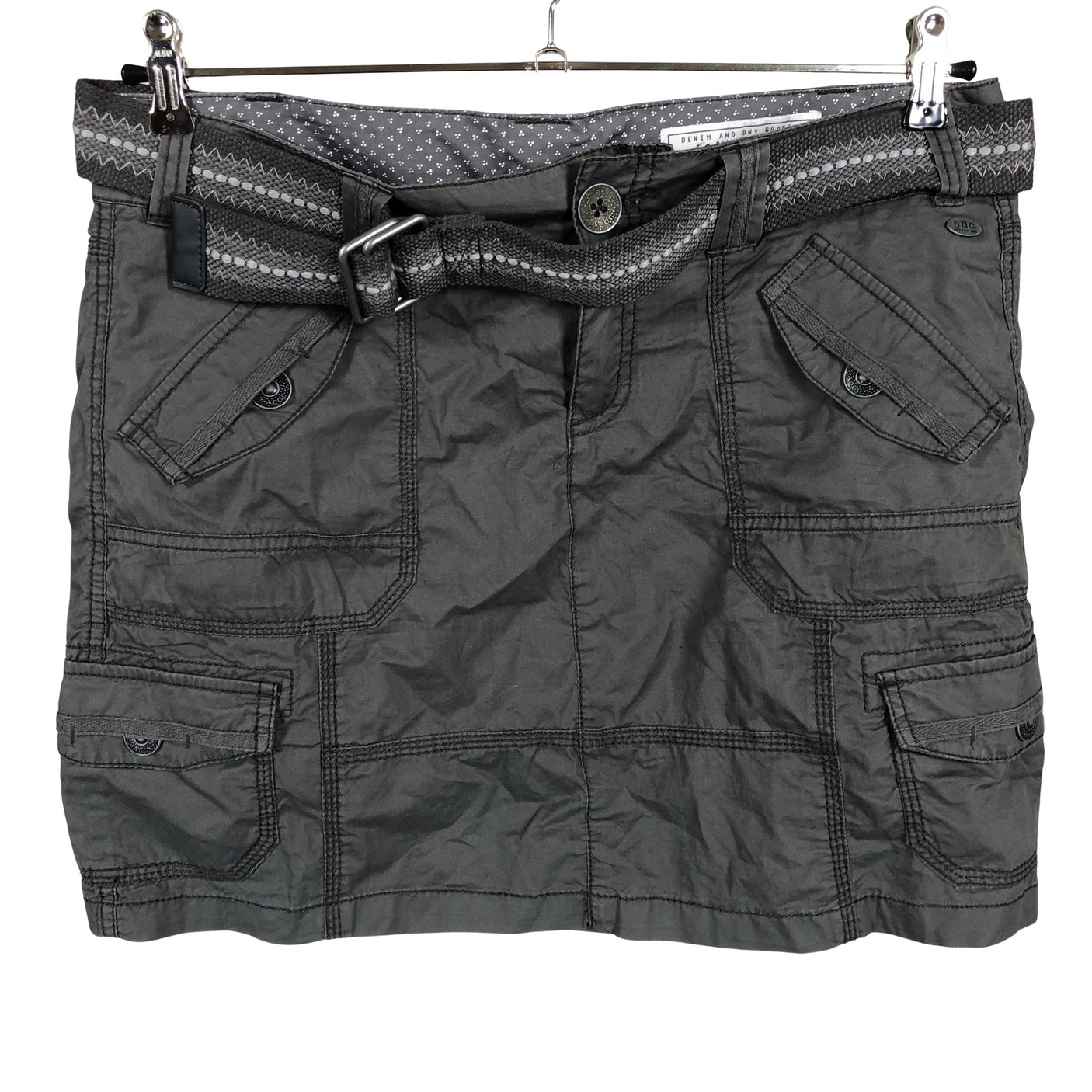 Unisex EDC by Esprit - Fabric skirt, size 42 - Gray (1)