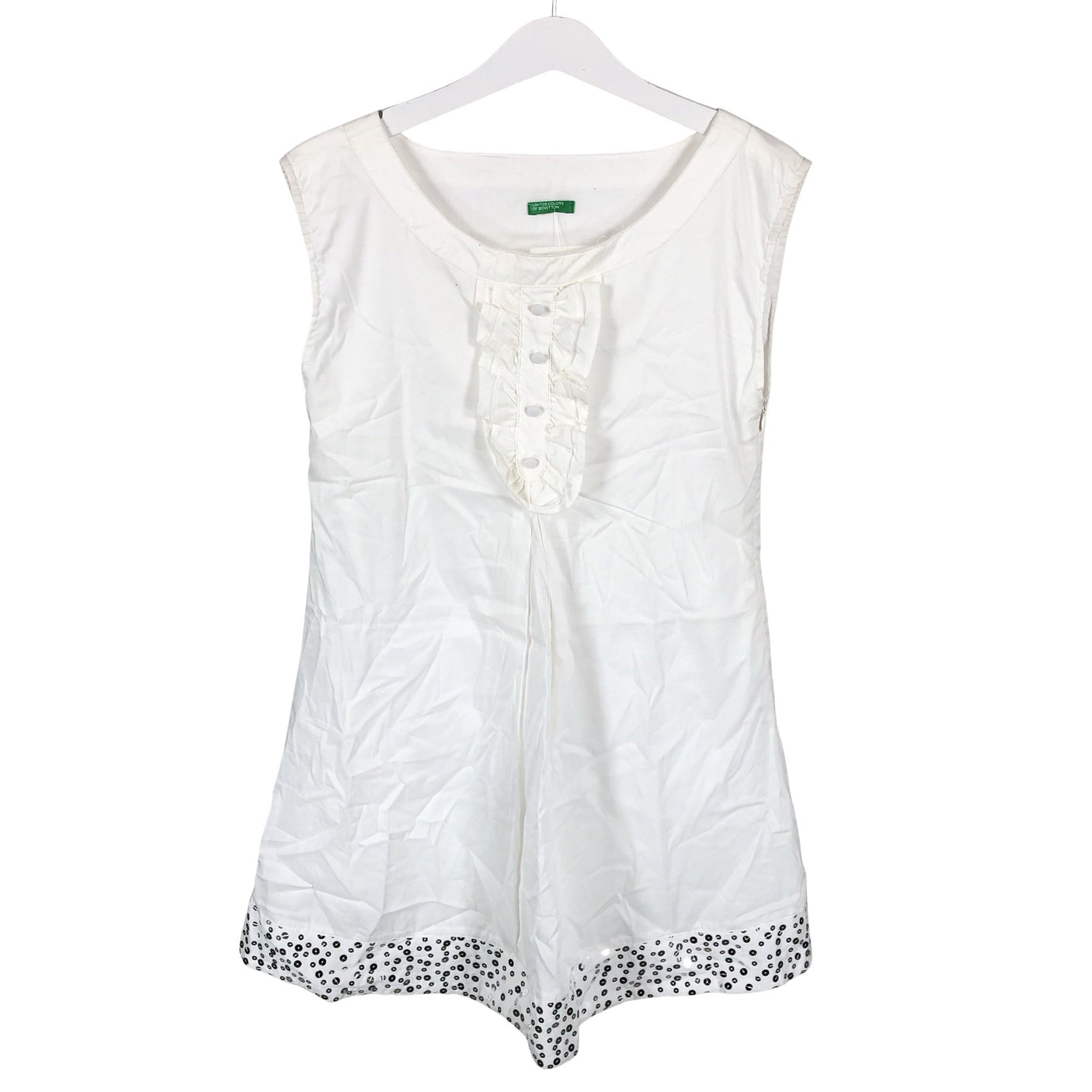 Unisex Benetton - Party dress, size 146 - 152 - White (1)