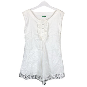 Unisex Benetton - Party dress, size 146 - 152 - White (1)