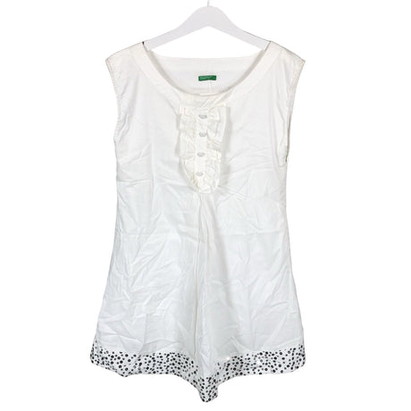 Unisex Benetton - Party dress, size 146 - 152 - White ()