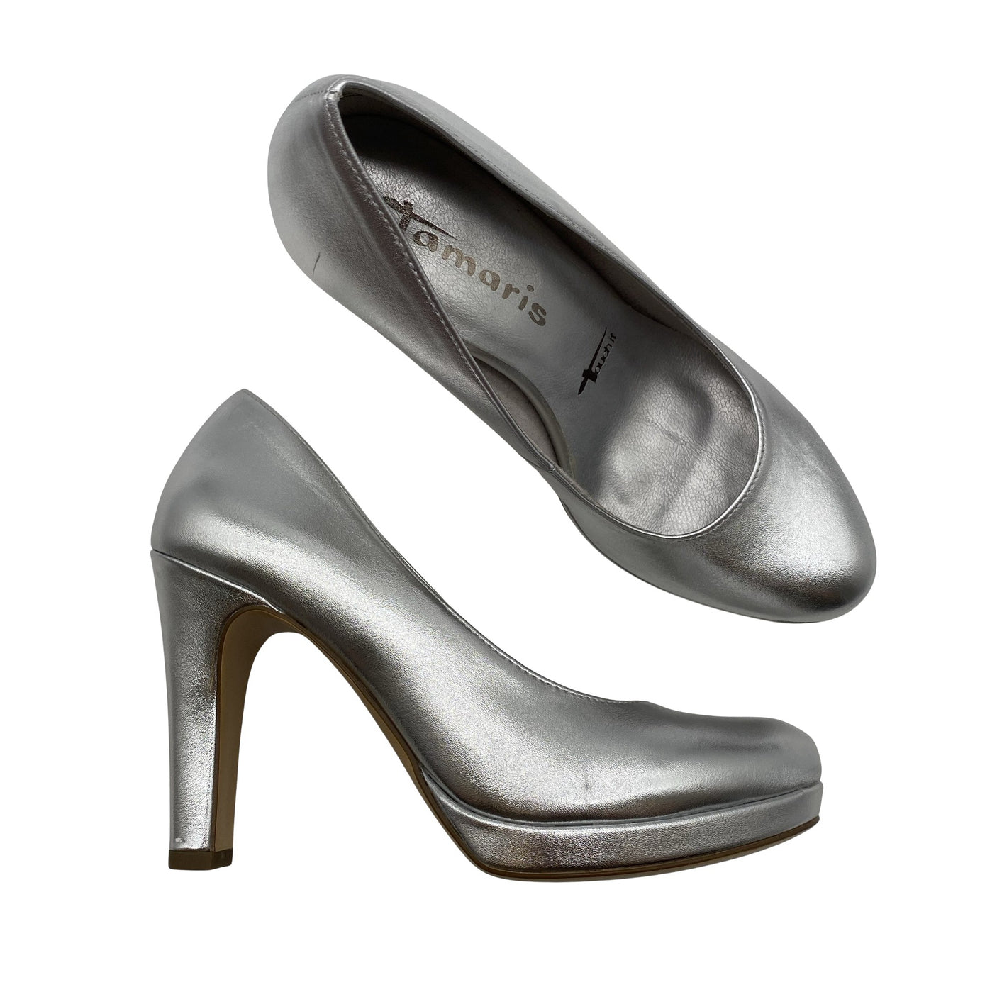 Unisex Tamaris - High heels, size 36 - Silver (1)